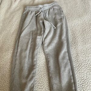 TNA Sweatfleece Cozy Fleece Boyfriend Fit size 2XS light grey sweatpants